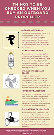 Things to be checked when you buy an outboard propeller