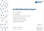 Blockchain Certification Online | Blockchain Education | Blockchain Council