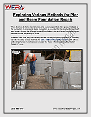 Exploring Various Methods for Pier and Beam Foundation Repair