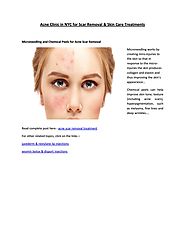 Acne Clinic in NYC for Scar Removal & Skin Care Treatments