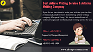Articles Writing Company - Cheapest Essay