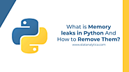 What is Memory leaks in Python And How to Remove Them?