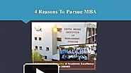 4 Reasons To Pursue MBA
