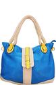 Fashion Three Tone Shoulder Bag Blue