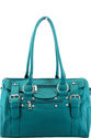 Large Zippers Purse Turquoise