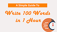 The Unconventional Guide To Write 1000 Words in 1 Hour - Dreamandu