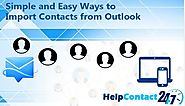Learn simple steps to import your contacts from Outlook