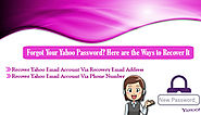 How to recover forgotten Yahoo Mail password