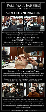 Barber Jobs Birmingham | Call 01217941693 | pallmallbarbersbirmingham.com