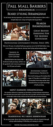 Beard Styling Birmingham | Call 01217941693 | pallmallbarbersbirmingham.com