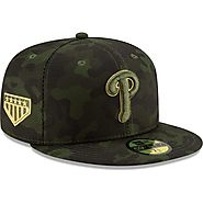 Philadelphia Phillies New Era 2019 MLB Armed Forces Day On-Field 59FIFTY Fitted Hat - Camo - Phillies Gear