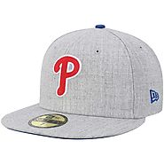 Philadelphia Phillies New Era Heathered Hype 59FIFTY Fitted Hat - Heathered Gray - Phillies Gear
