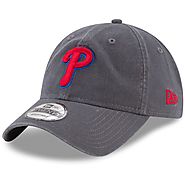 Philadelphia Phillies New Era Primary Logo Core Classic 9TWENTY Adjustable Hat - Graphite - Phillies Gear