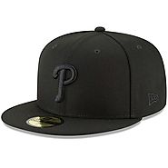 Philadelphia Phillies New Era Primary Logo Basic 59FIFTY Fitted Hat - Black - Phillies Gear
