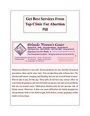 Get Best Services From Top Clinic For Abortion Pill