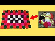 How to make doormat with wool and old sack | Doormat at home