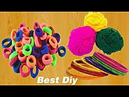 Amazing Hair Rubber Bands And Old Bangles Reuse Idea || DIY Art And Craft || New Home Decoration