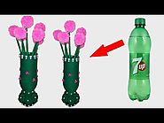 DIY/Waste Plastic bottle Flower Vase New Ideas || Woolen Guldasta/New design Flower Pot