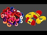 Best way to reuse hair rubber bands || Hair Clips Craft Idea With old bangles And woolen