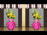 how to make beautiful plastic bottle flower vase || flower vase make with plastic bottle and woolen