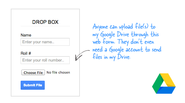 How to Receive Files in your Google Drive from Anyone