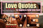 Love Quotes for inspiring you to express how you feel | Invajy