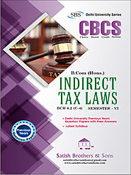 Du B.com Hons 6th Sem Indirect Tax Laws Solved/Previous Question Paper |