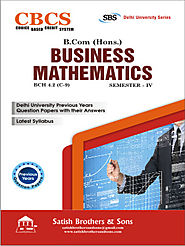DU B. Com Hons 4th Sem Business Mathematics Solved, Previous Year Question Paper |