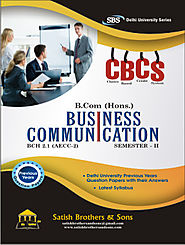 DU B. Com Hons 2nd sem Business Communication Solved/ Previous Year Question Paper |