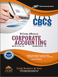 DU B. Com Hons 2nd Sem Corporate Accounting Previous Year, Solved Question Paper |