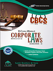 Du B. Com Hons 2nd Sem Corporate Laws Solved/ Previous Year Question Paper |