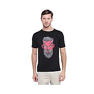 BEN HUSHERS GRAPHIC BLACK T-SHIRT