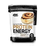 Get the Optimum nutrition protein energy cinnamon bun | Cinnamon Bun flavored Protein Powder