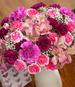Pink Celebration | Pink And White Flowers | Bunches.co.uk