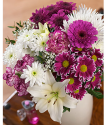 Purple Eden Bouquet | Purple And White Flower Bouquet | Bunches.co.uk