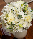 White Flower Bouquet | Mont Blanc Bouquet | Bunches.co.uk