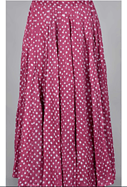 Buy Plum 48 Kali Mulmul Bandhani Skirts at Bandhej.com