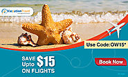 Use Code: OW15 (Save upto $15 on Booking of One Way Flights)
