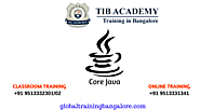 Best training institute in Bangalore for core Java | core Java training in Bangalore