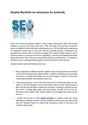 Quality Backlink us necessary for publicity