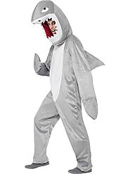 Adult Unisex Shark Fancy Dress Costume Grey | Shark Outfit UK
