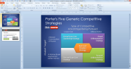 Free Porter's Five Generic Competitive Strategies PowerPoint Template - Free PowerPoint Templates - SlideHunter.com