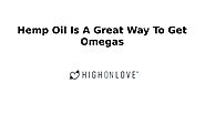 Hemp Oil Is A Great Way To Get Omegas