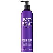 TIGI Bed Head Dumb Blonde Purple Toning Shampoo 400Ml - Cosmetize