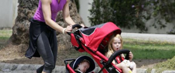 tandem jogging stroller for infant and toddler