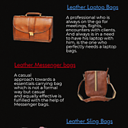 Buy Leather Bags Online - Genuine Leather bags for Men and Women - Beltkart | Visual.ly