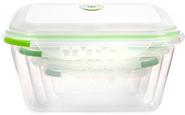 Ozeri INSTAVAC BPA-Fee 8-Piece Green Earth Food Storage Container/Nesting Set with Vacuum Seal and Locking Lids