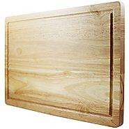 Latest Cutting Board - Lifetime Replacement Warranty - Best Rated Hardwood Chopping Block - Large 16x10 Inch Kitchen ...