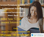 Get Premium Online Assignment Help Services from World's No. 1 Company At Affordable Rates!