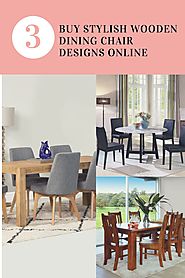 Buy Stylish Wooden Dining Chairs Set Online